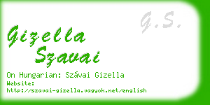 gizella szavai business card