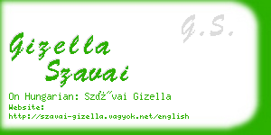 gizella szavai business card